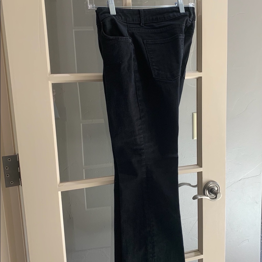Talbots 5 Pocket Bootcut Black Jeans